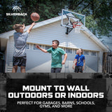 silverback basketball wall mounted hoop