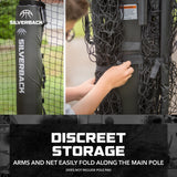 silverback easy storage basketball hoop yard guard