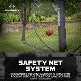 safety net system for basketball goals