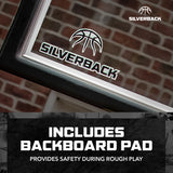 Silverback SB54iG basketball hoop includes backboard pad