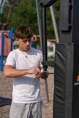 locking the goalrilla hoop actuator handle