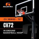 goalrilla in ground basketball hoop 72" clear view backboard