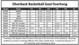 Silverback basketball goal overhang