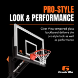 pro style look and performance basketball hoop from goalrilla