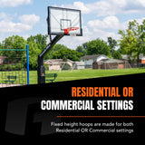 hoops for every setting set height fixed basketball hoop