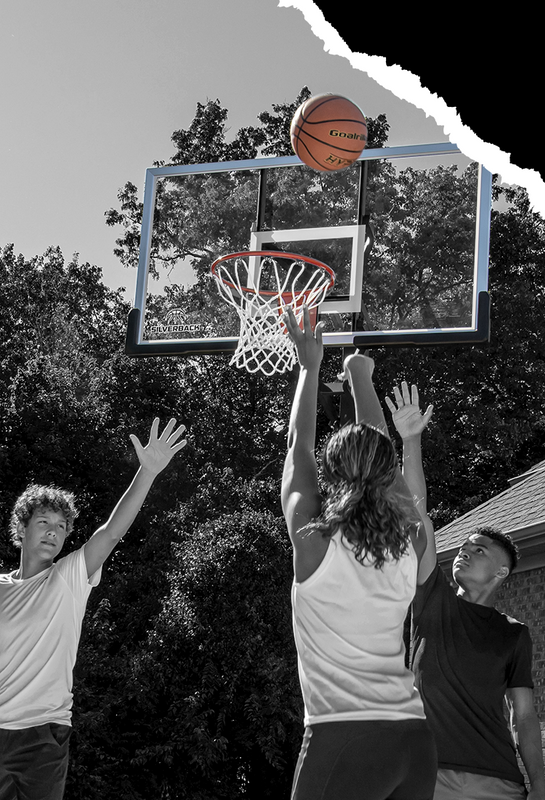 Silverback basketball hoop savings get a free ball and shipping when you purchase any goal 