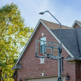 Goaliath basketball backboard with hoop light