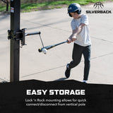 Easy storage swing baseball trainer good practice silverback basketball 