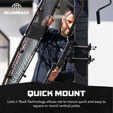 Quick Mount Rebound Pass back Net Silverback Basketball