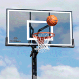Silverback SB 60" Ghost In Ground Basketball Goal - silverback basketball goal gif