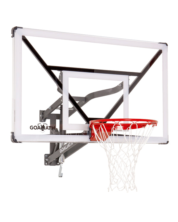 Goaliath Basketball hoop wall mount - GoTek 54 Wall Mount - 54" Backboard - Goaliath Wall Mount - outside basketball goals