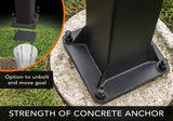 Goalrilla In Ground Basketball Goal - FT54 - 54" Backboard - Option to Unbolt and Move Goal - Strength of Concrete Anchor