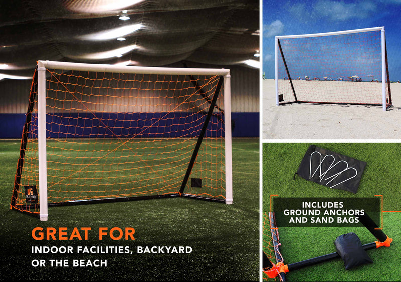 Goalrilla Gamemaker 4'x6' Inflatable Soccer Goal - Great For Indoor Facilities, Backyard or The Beach