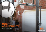 Goalrilla In Ground Basketball Goal - GS60C - 60" Backboard - Height Adjustability From 7.5' to 10'