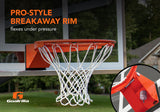 Goalrilla In Ground Basketball Goal - GS72C - 72" Backboard - Pro-Style Breakaway Rim Flexes Under Pressure