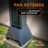 Goalrilla Universal Basketball Pole Pad - Pad Extends to cover baseplate and hardware