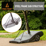 Silverback NXT 54" Portable Basketball Goal - 54" Backboard - Steel Frame Sub-Structure