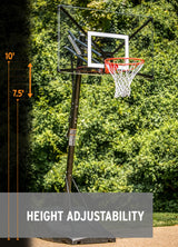Silverback NXT 54" Portable Basketball Goal - 54" Backboard - Height Adjustability