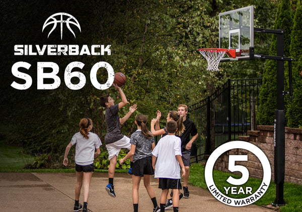 Silverback SB 60"  In Ground Basketball Goal - 5 year Limited Warranty