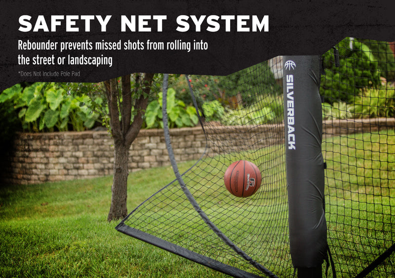 Silverback Yard Guard - Basketball Yard Guard - Safety Net System - Rebounder Prevents Missed Shots from Rolling Into The Street or Landscaping