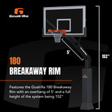 180 breakaway rim bball goal