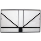 perforated steel basketball backboard