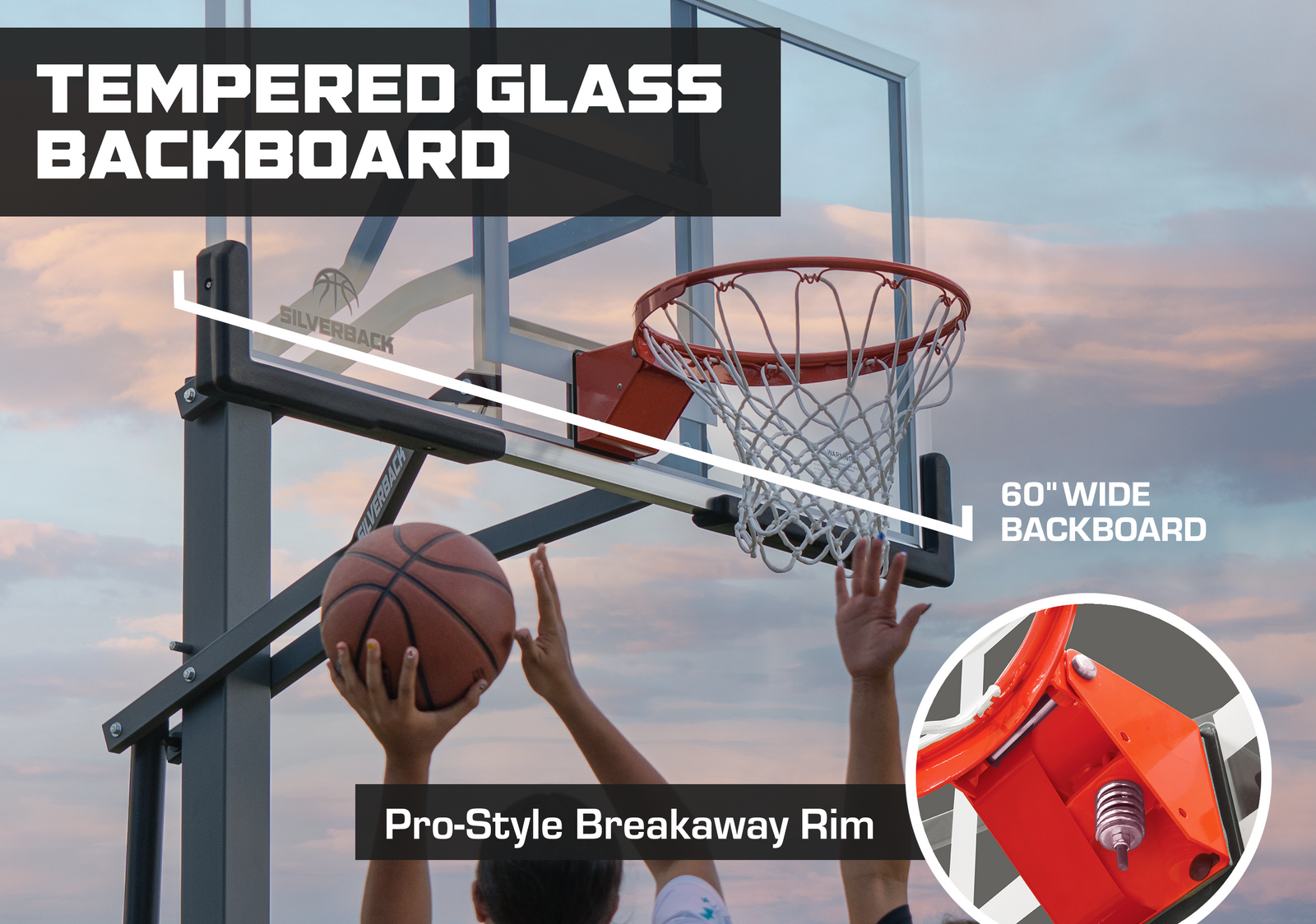 Silverback SBX 60 In-Ground Basketball Hoop – Goalrilla