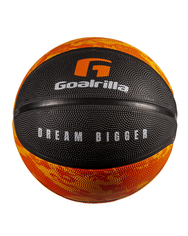 goalrilla dream bigger basketball ball - orange and black
