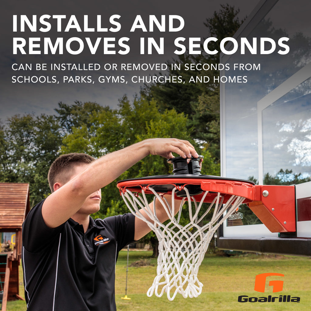 Basketball Rim Advertisement Basketball Rim Blocker – Hoop Rim Lock – Goalrilla