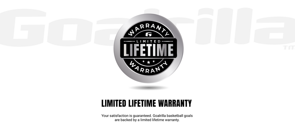 Limited Lifetime Warranty; Your satisfaction is guaranteed. Goalrilla basketball goals are backed by a limited lifetime warranty.