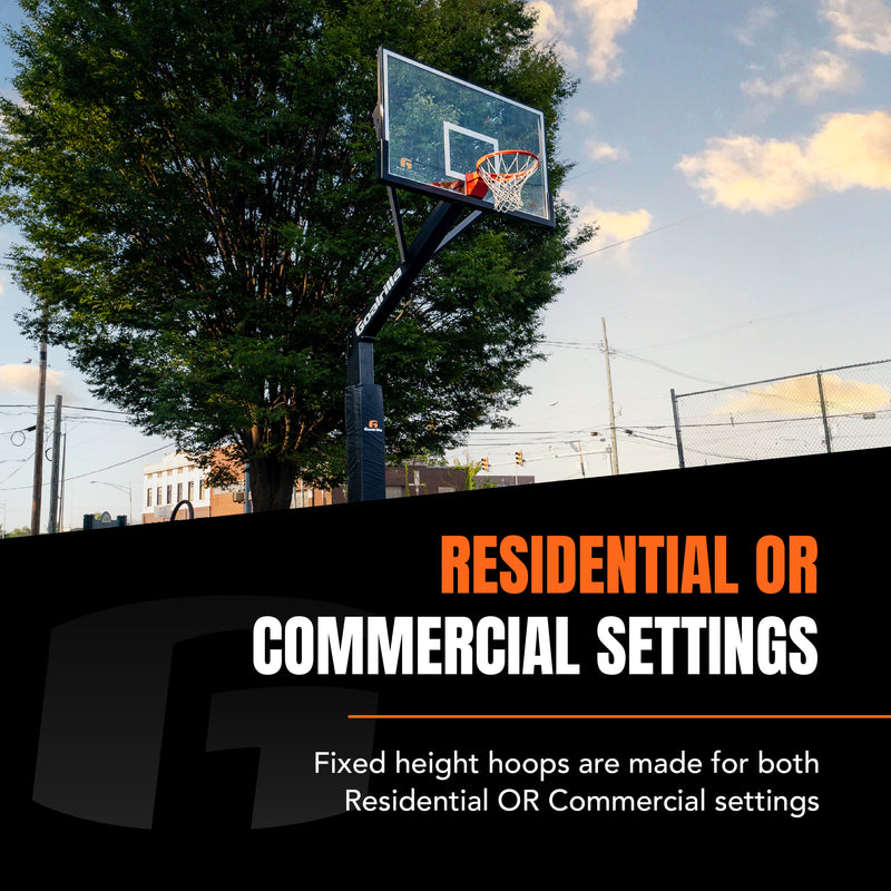 fixed height basketball hoop from goalrilla in ground hoops