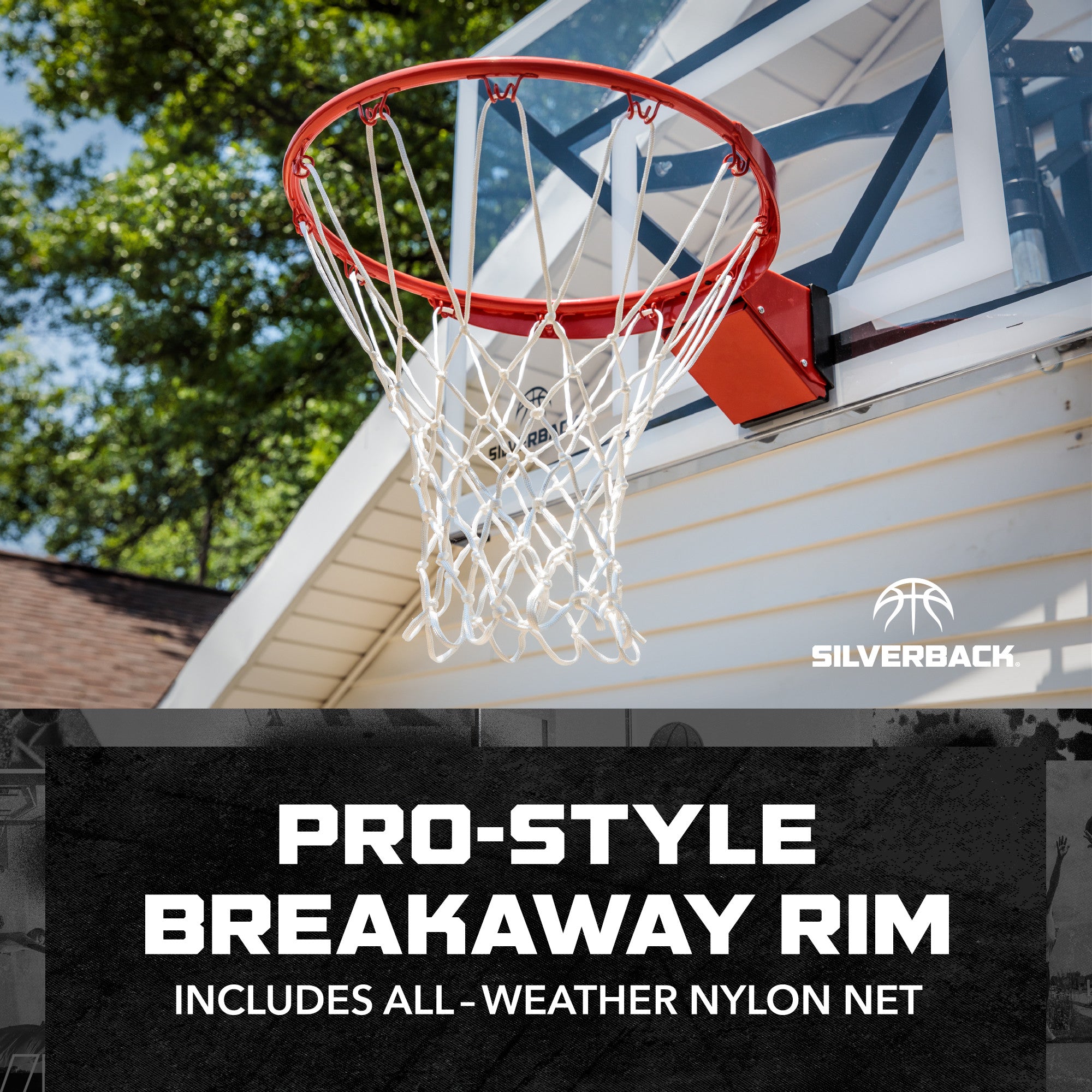 Deluxe Breakaway Basketball Hoop Rim - Silverback Rim – Goalrilla