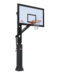 FT72 with Steel Perforated Backboard inground basketball hoop _1