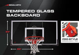 Goaliath In Ground Basketball Goal - Ignite - tempered glass backboard pro style breakaway rim - goaliath 60 inch basketball hoop