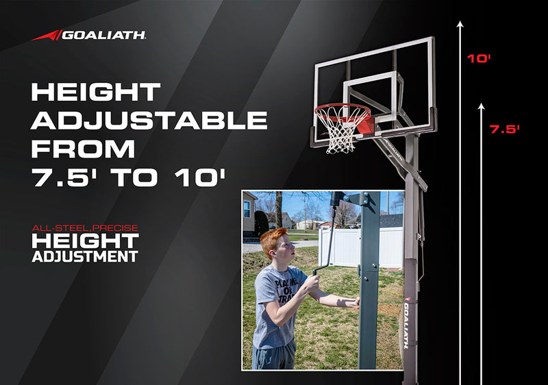 Factory Price in Ground Height Adjust Basketball Hoop Goal