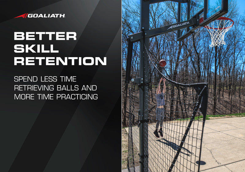 Goaliath Basketball Goal Accessories - Goaliath Yard Guard - Better Skill Retention - Spend Less Time Retrieving Balls and More Time Practicing
