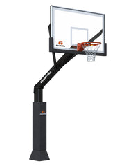 fixed height goalrilla grounded basketball hoop for basketball court