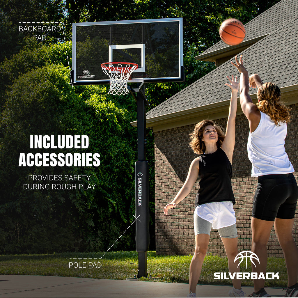 SB60 Ghost Hoop Silverback Tinted Backboard Goalrilla
