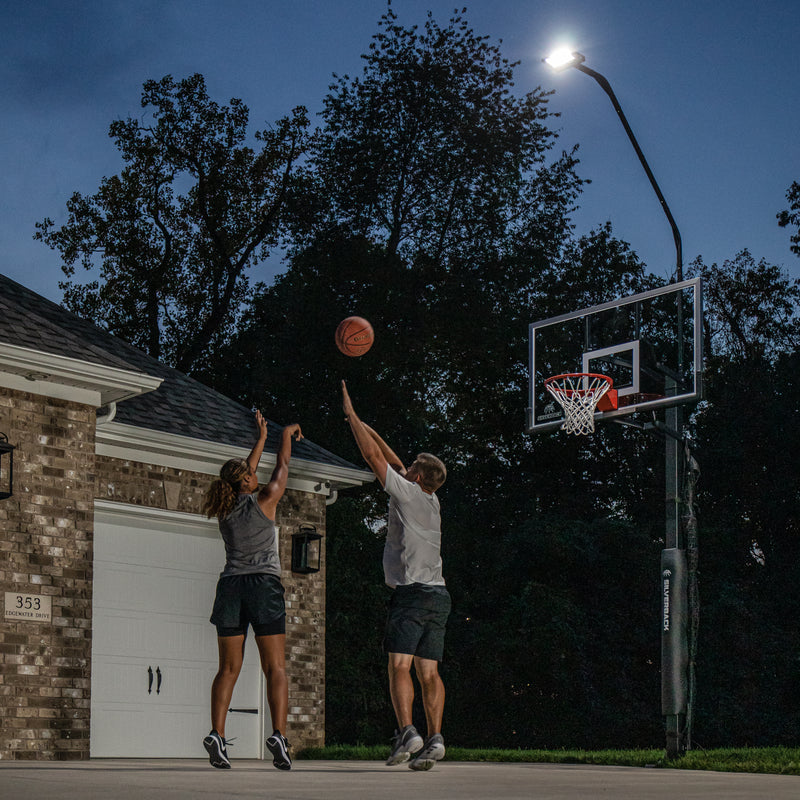 silverback basketball goal light 3