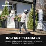 Baseball Swinging Instant Feedback swing trainer from silverback basketball brand 