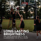 Goalrilla basketball light torch Long lasting brightness - led lights provide 300 watts of illuminations for up to 5 hours