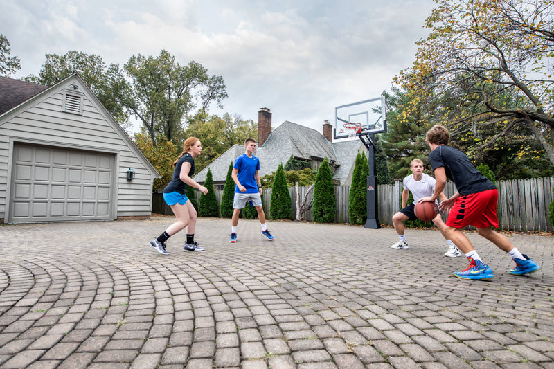 Goalrilla In Ground Basketball Goal - CV60 - 60 inch basketball goal - Kids Playing on Home Court