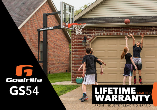 Goalrilla In Ground Basketball Goal - GS54C - 54" Backboard - Lifetime Limited Warranty From Industry Leading Brand