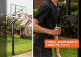 Goalrilla In Ground Basketball Goal - GS54C - 54" Backboard - Height Adjustability from 7.5' to 10'
