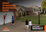 Goalrilla 60 In Ground Basketball Goal - GS60C - 60" Backboard - Lifetime Limited Warranty From Industry-Leading Brand