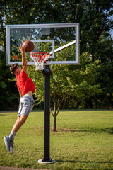 Goalrilla In Ground Basketball Goal - GS72C - 72" Backboard - Kid Shooting Basketball