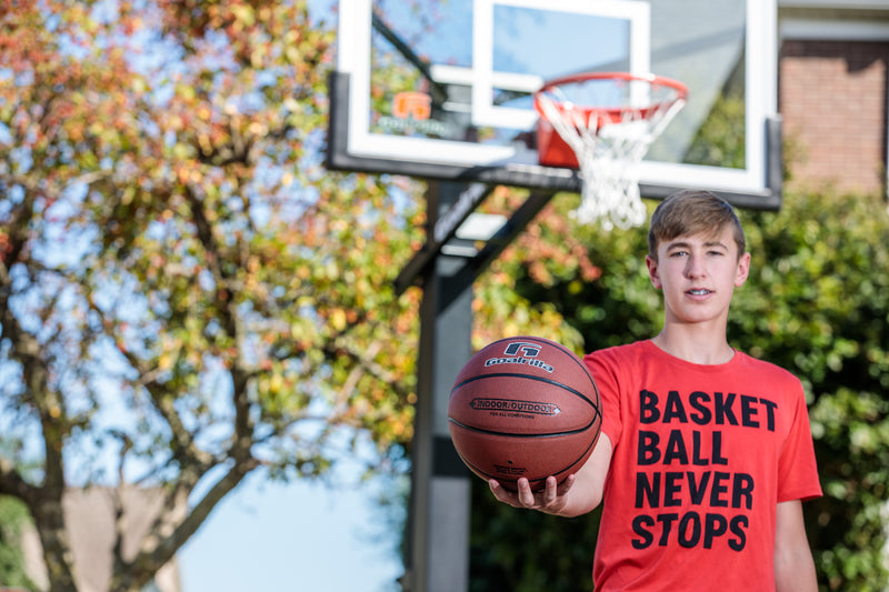 Goalrilla 29.5 Basketball - Kid Holding Basketball