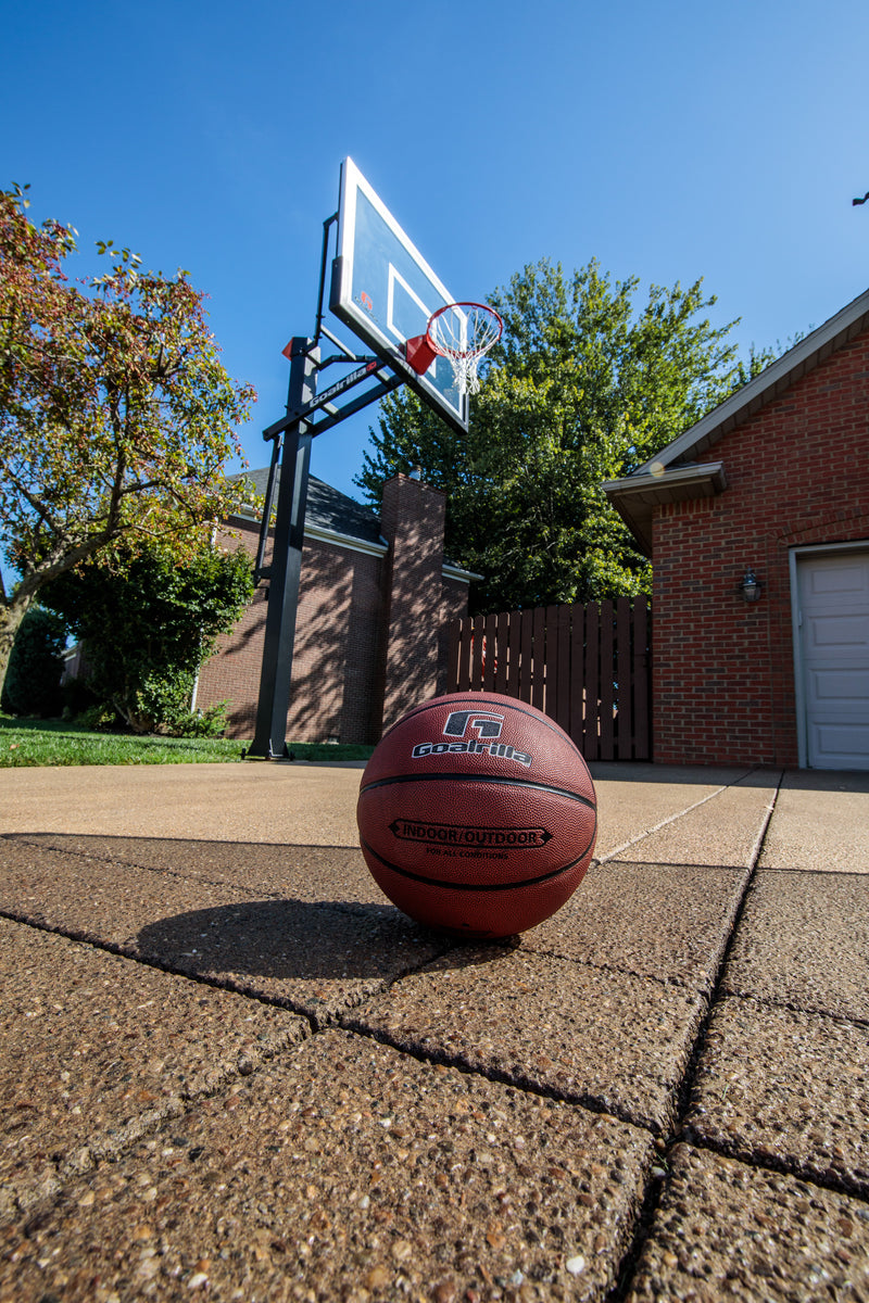 Goalrilla Indoor/Outdoor Basketball - Sitting on Home Court
