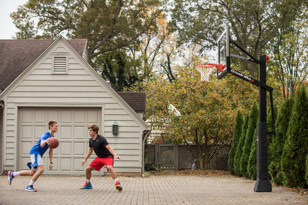 Goalrilla Indoor/Outdoor Basketball - Kids Playing on Home Court