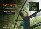 Goalrilla LED Basketball Hoop Light - Easy Install - New Design makes it easy to raise and lower - Innovative Design extends out and over the top of the hoop